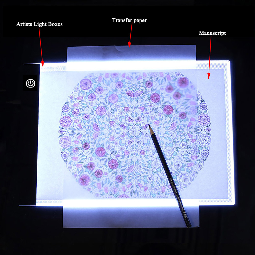 

A3 Led Light Pad For Diamond Painting Translucent Drawing Board Usb Powered Digital Graphics Tablet