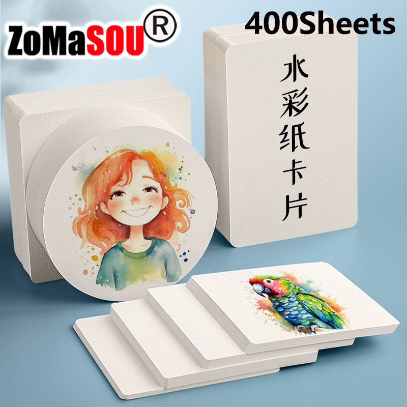 

Professional Square/Round Watercolor Paper 300G Water Color Paper Postcard For Painting School Kids