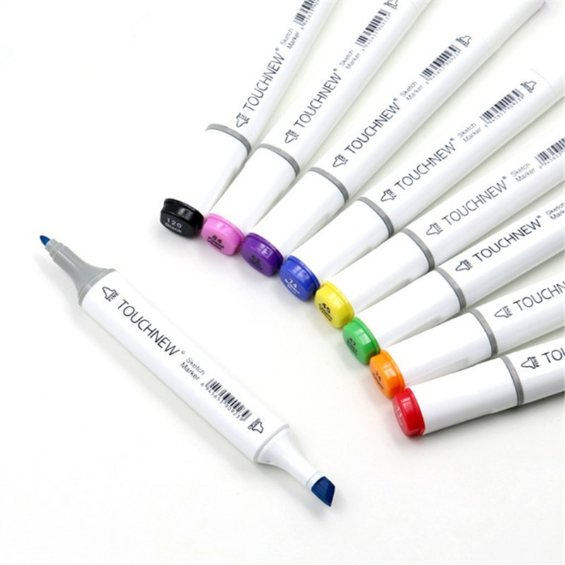 

Touchnew Custom Single Colors Sketch Markers Alcohol Based Dual Head Brush Markers Pen For Drawing