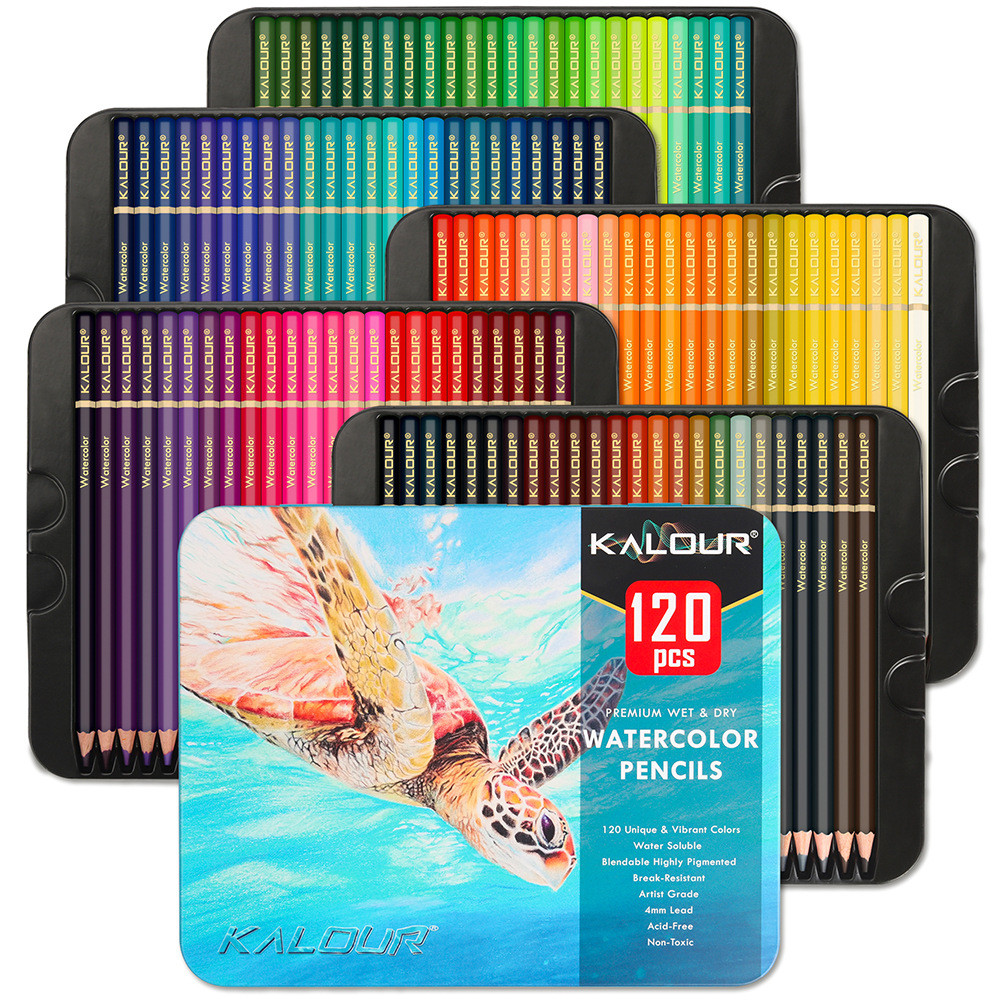 

120 Colored Pencils Set For Adult Artists Coloring Drawing Pencils For Coloring Books Journals,
