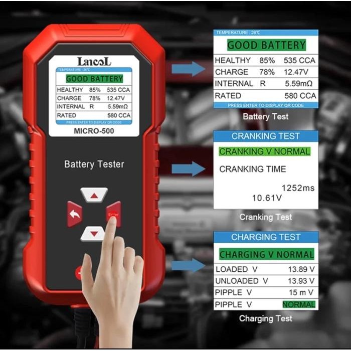 Lancol Battery Tester 500