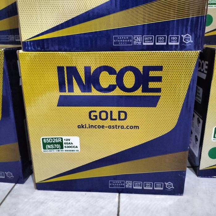 Incoe Gold NS70 aki basah