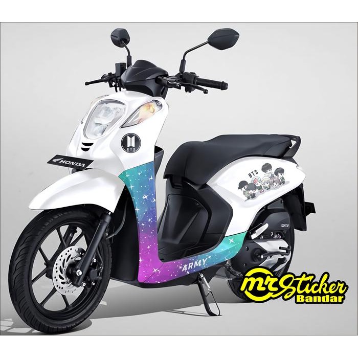 Mister Gear Decal Honda Genio Sticker Full Body Honda Genio Cartoon Bts Motorcycle