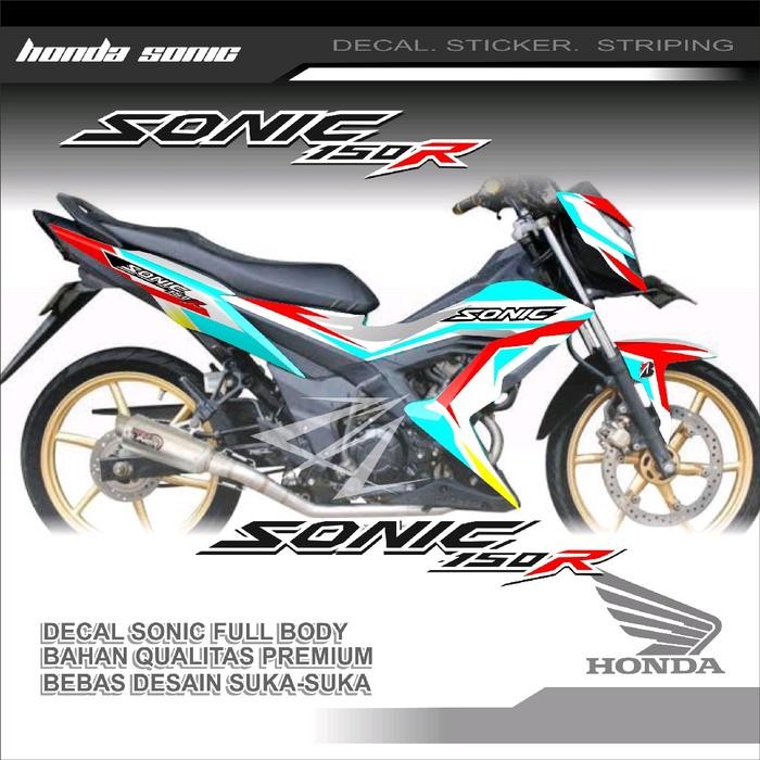 Mister Gear Striping Decal Honda Sonic 150 / Sticker Variasi Motor Honda Sonic Full Body Motorcycle