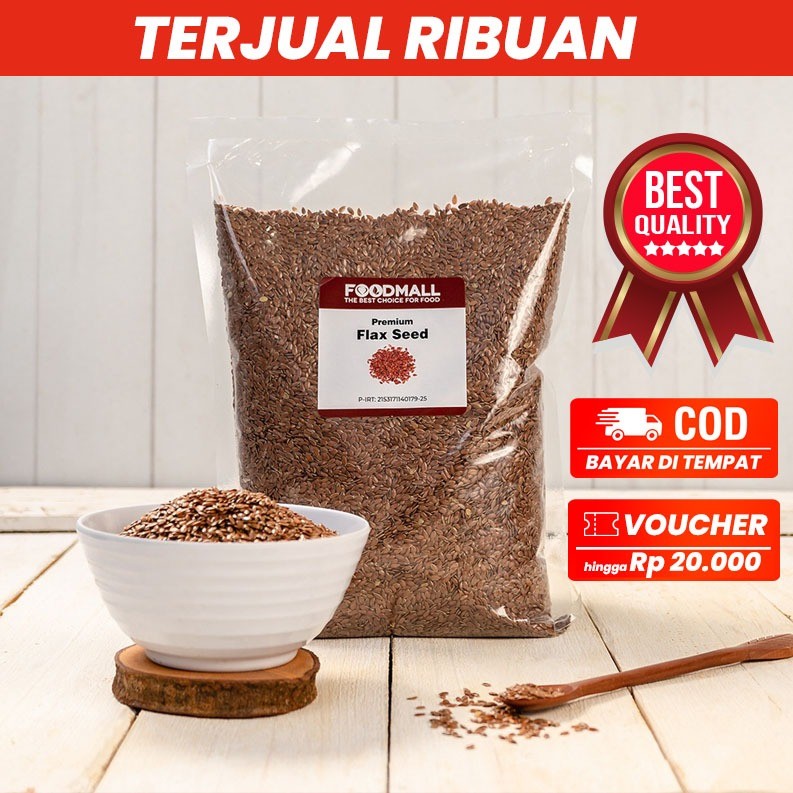 

Flaxseed 1 kg Kanada / Biji Rami Kanada / Flax seed