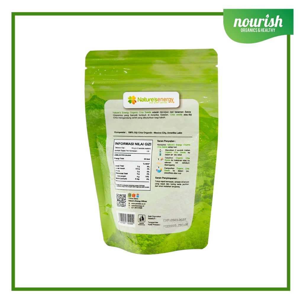 

Nature's Energy Organic Chia Seeds 100gr