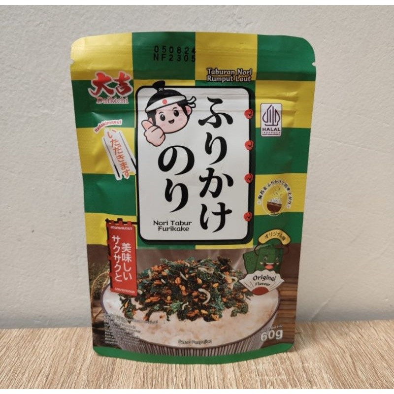 

Daikichi Nori Tabur Furikake Original 60gr - Taburan Rumput Laut Nasi Jepang Japan
