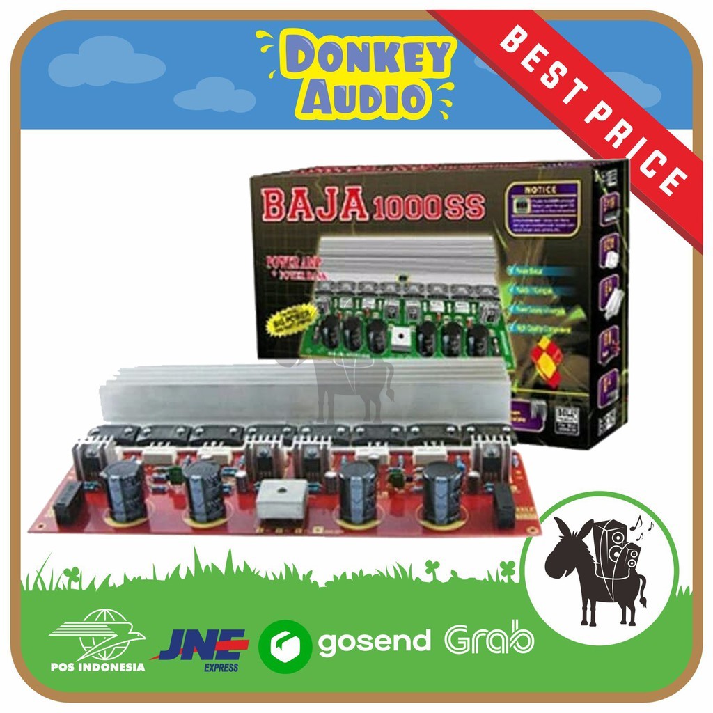 KIT POWER AMPLIFIER BAJA 1000W SANKEN POWER BAJA 1000ss PLUS PSU AMPLI POWER AMPLIFIER STEREO BELL