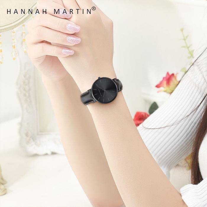 Femmora- Hannah Martin Jam Tangan Wanita Hannah Martin Simple Design Original Women Watch Ch32P