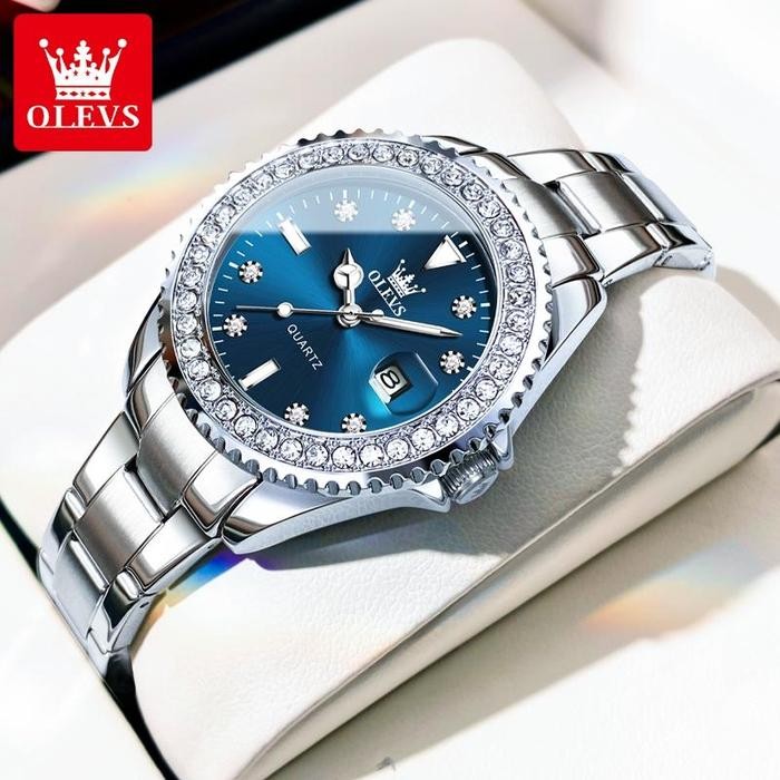 Femmora- Olevs Jam Tangan Wanita Anti Air Original Cewek Bergaya Elegan Kecil Analog Women