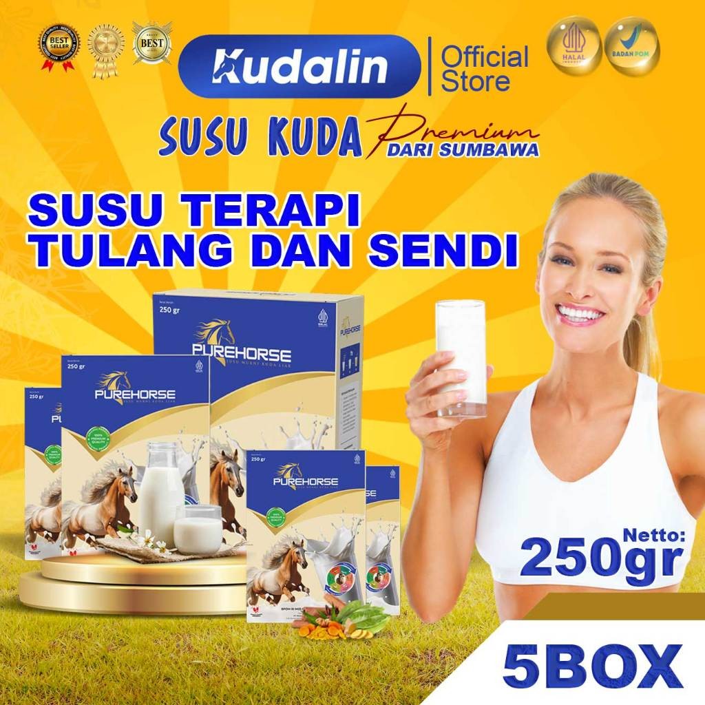 

PUREHORSE SUSU KUDA LIAR ORIGINAL LOMBOK KEMASAN LEBIH BANYAK 250GR PER BOX PAKET 5 HEMAT 100%