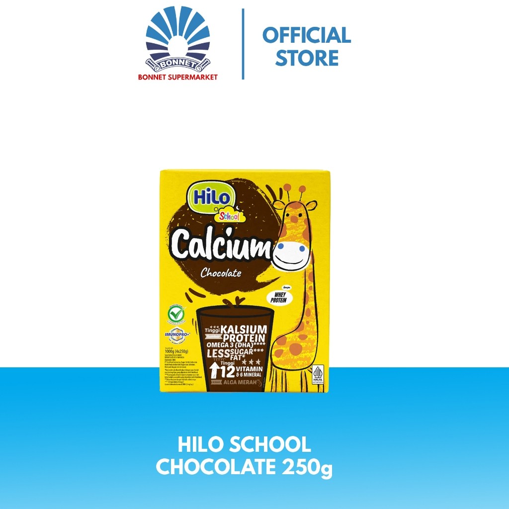 

HILO SCHOOL CHOCOLATE 250G - SUSU TINGGI KALSIUM LEBIH RENDAH LEMAK TERLARIS