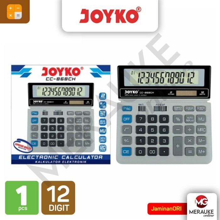 

[READY] JOYKO Kalkulator 12 Digits CC-868CH Check & Correct