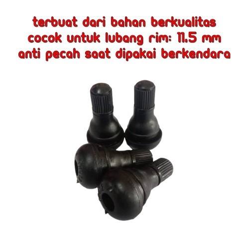 1 Pcs Pentil Tubeless Karet Pendek Tubles TR412 Ban Motor / Mobil - Pentil Tubles Mobil Pentil Motor