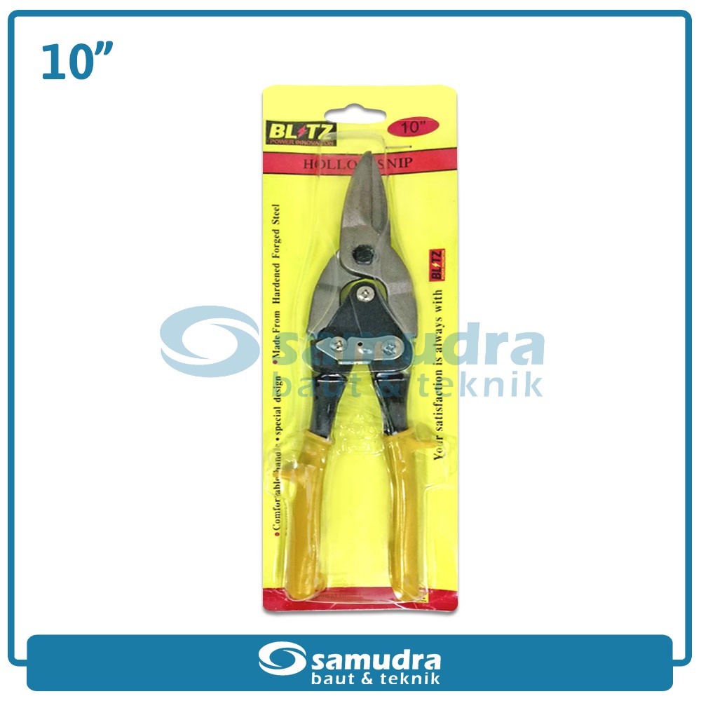 

[READY] BLITZ Gunting Seng 10" Kuning Hollow Baja Ringan Potong Plat Aluminium