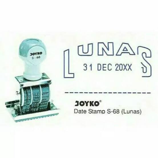 

[READY] paket murah 3 benda: stempel LUNAS + tinta + bak (untuk bon) kwitansi