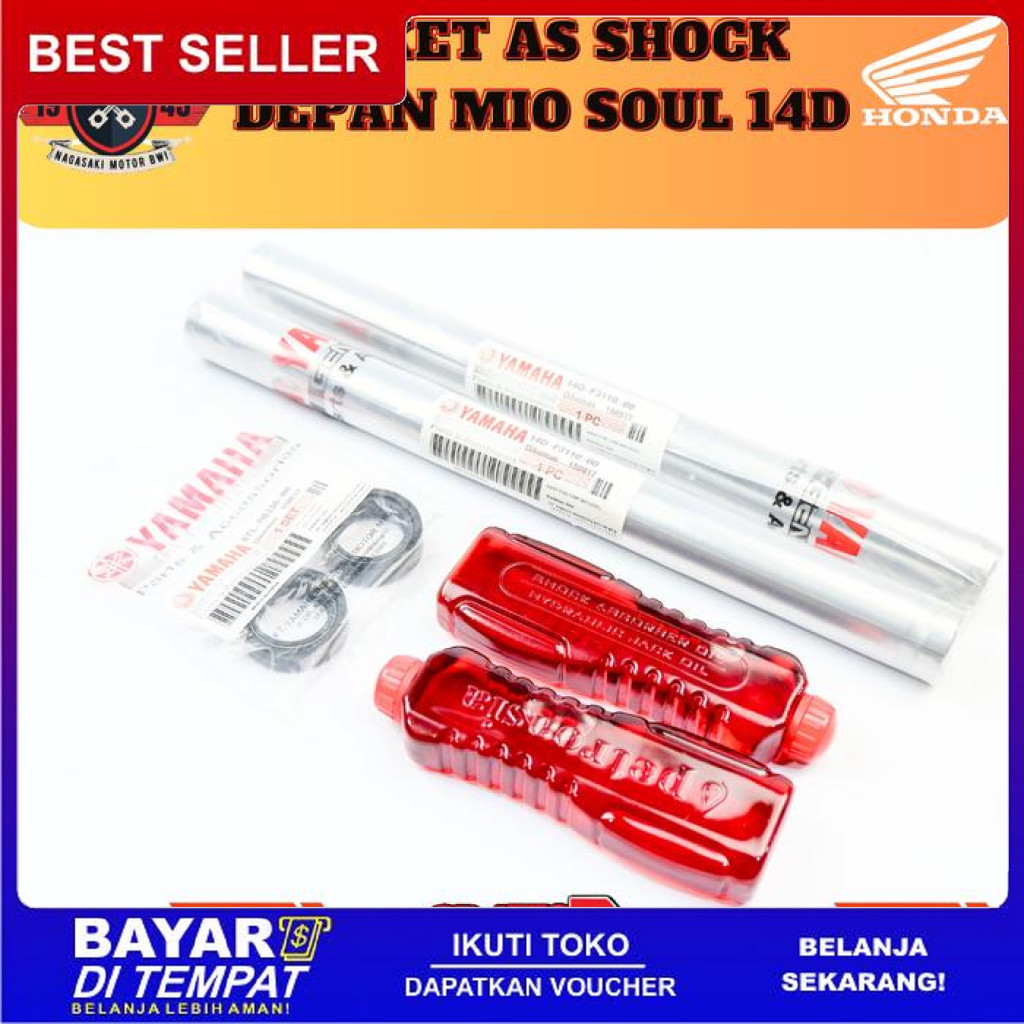 FREE ONGKIR SHOCK DEPAN MIO SPORTY - MIO SMILE - AS SHOCK DEPAN MIO - PAKET AS SHOCK BREAKER DEPAN