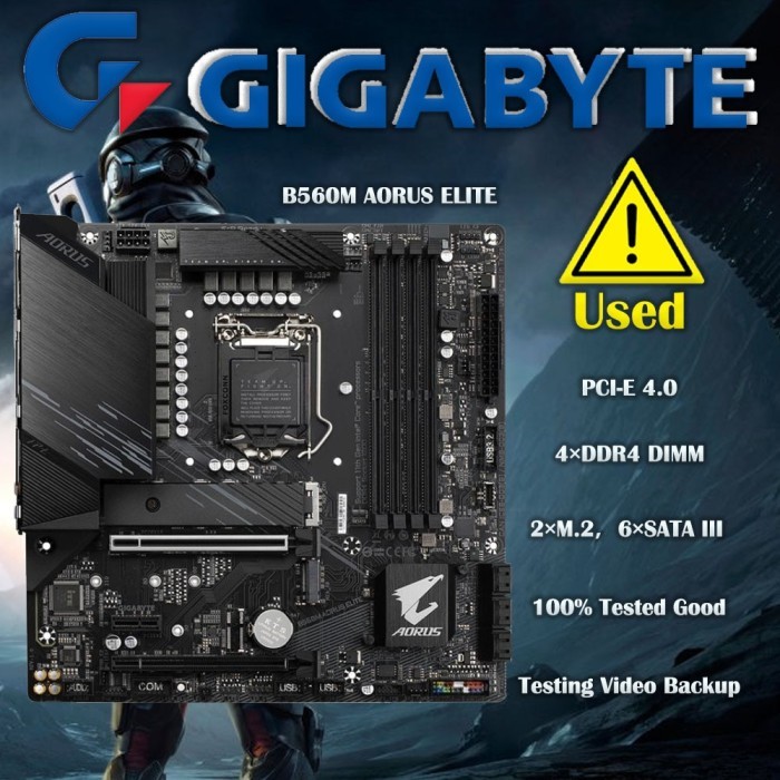LGA 1200 Gigabyte B560M AORUS ELITE MotherboardMicro ATX Intel B560