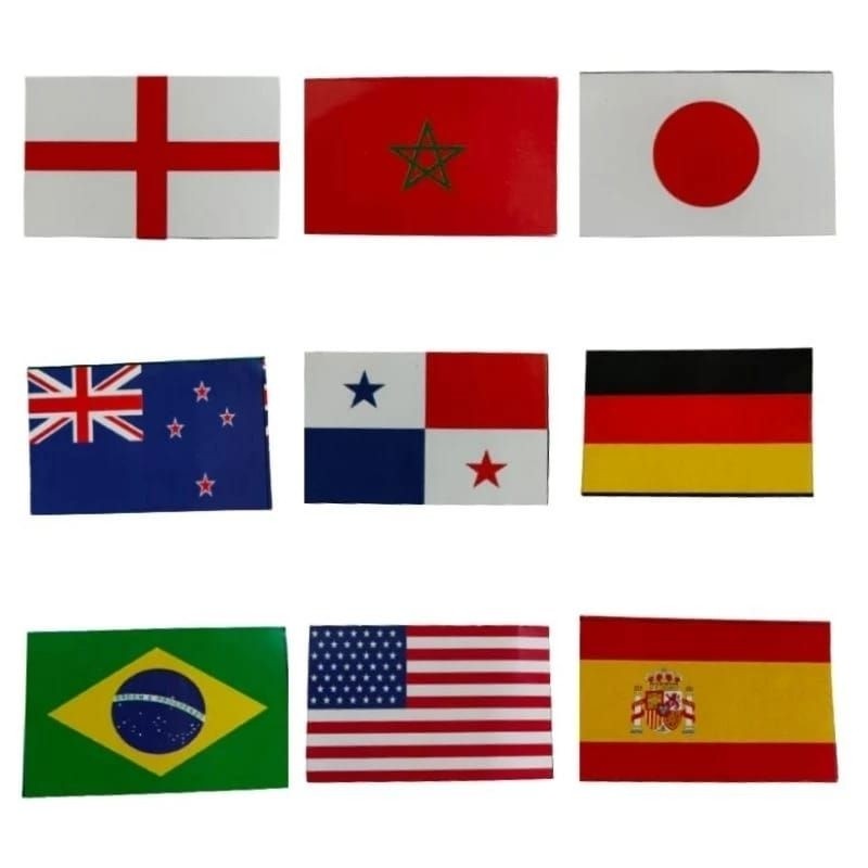 

Sticker Pipi Bendera Negara Beragam Negara