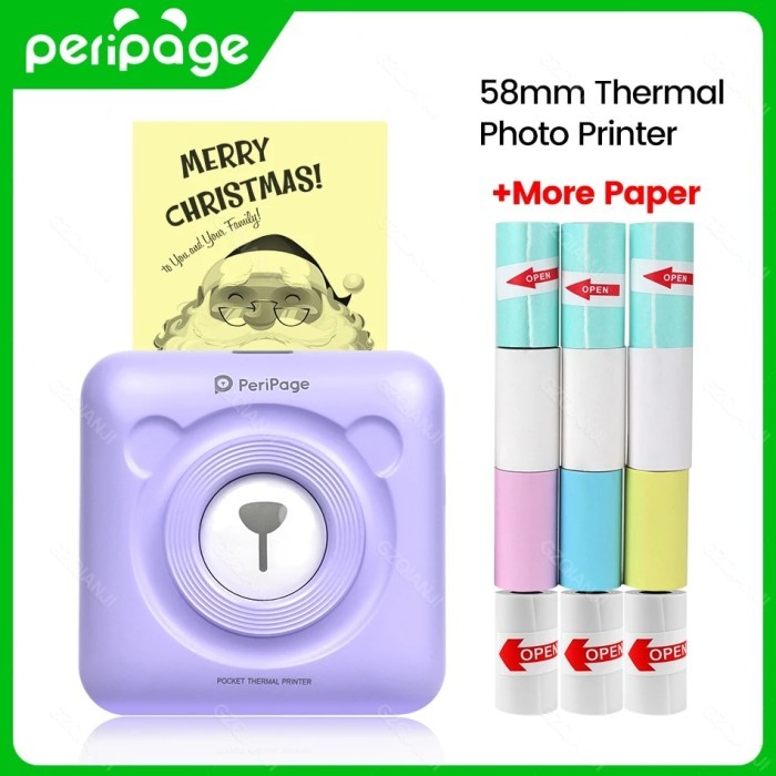 304dpi A6 Peripage Portable Printer Mini Wireless 203DPI Thermal
