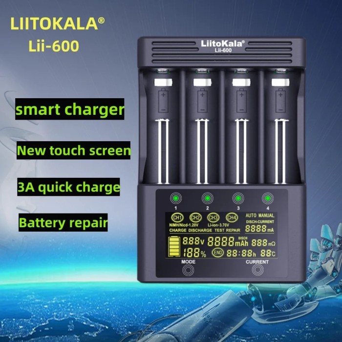 Liitokala Lii-600 Lii-M4 Lii-PD2 Lii-500S3.7V 18650 18350 18500 16340