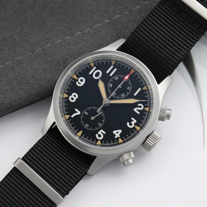 Militado Watch For Man Quartz Chronograph VK61 Chronograph 100M Water