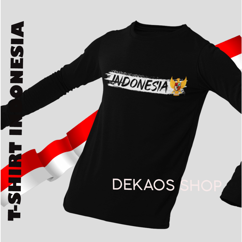 KAOS 17 AGUSTUS DEWASA / KAOS 17 AGUSTUS LENGAN PANJANG / KAOS INDONESIA LENGAN PANJANG/ KAOS 17