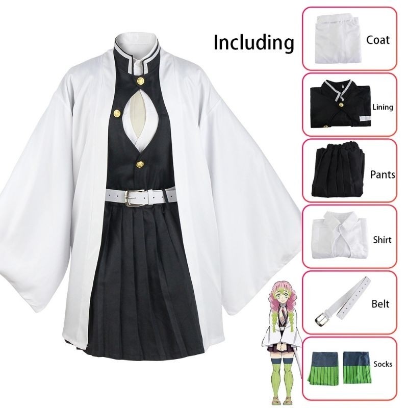 Fullset KostumDemonSlayerLengkapCosplayAnimeCostume Tanjiro GiyuMurah