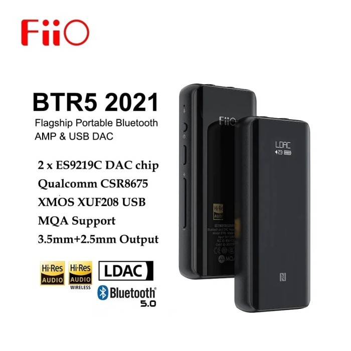 FiiO BTR5 BTR15 Hi-Res Audio HIFI Headphone Amplifier USB DAC MQA