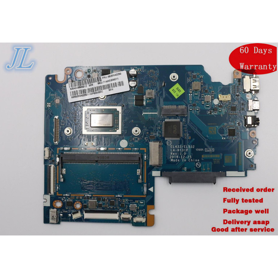 System Main Board  LA-H131P For Lenovo IdeaPad S340-15api Genuine  With Ryzen 5 3500u Motherboard 5B