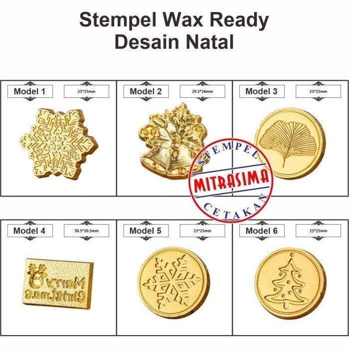 

Stempel Wax Ready siap pakai edisi Natal