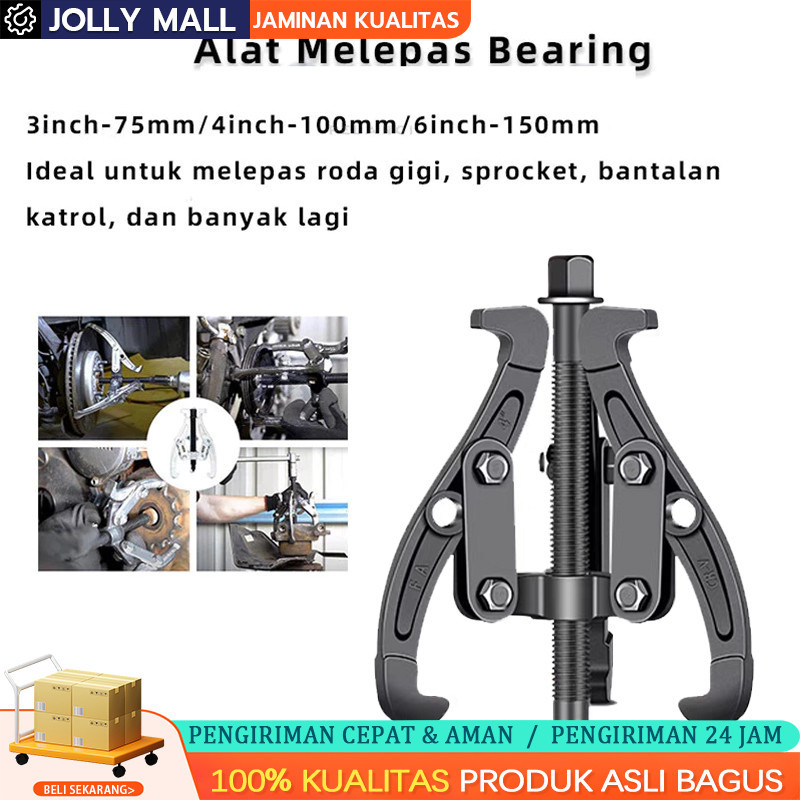 

Treker Bearing 3 Kaki / Treker 3 Kaki / 6"/6 Inci / 6Inch / 150MM / Gear Puller / 3 Jaw Tracker / Alat Melepas Bearing Gear / Alat Melepas Bearing / Alat Melepas Laher / Alat Pencabut Bearing Laher / Dapat Diganti Dengan Dua Cakar / Tiga Cakar COD