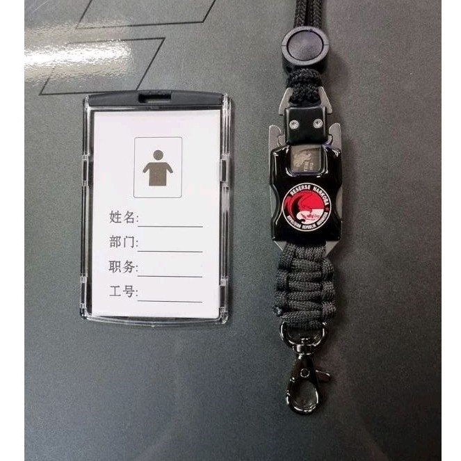 

tali gantungan id logo NARKOBA plus cover mika