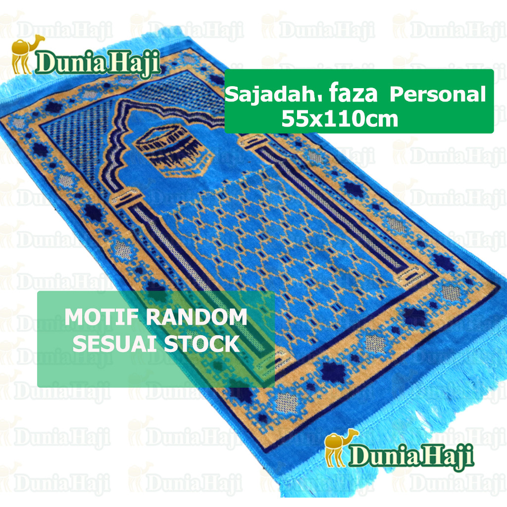 

SAJADAH PERSONAL MEDIUM TURKI 53X105CM MIDI TEBAL BULU UNTUK SOUVENIR OLEH OLEH HAJI DAN UMROH /PCS