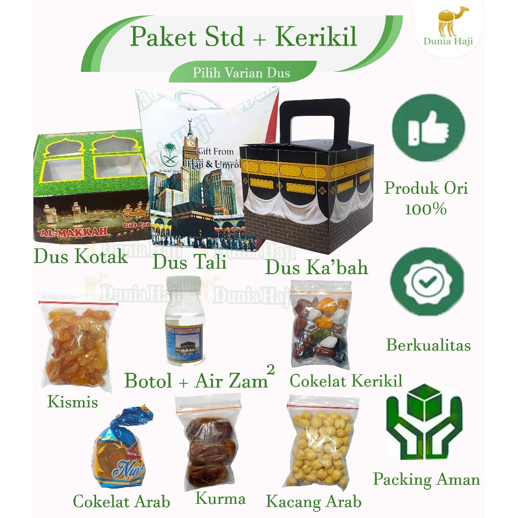 

PAKET HAJI SAUDI SOUVENIR AIR ZAM ZAM - COKLAT ARAB - KACANG ARAB - KISMIS - KURMA - COKLAT KERIKIL