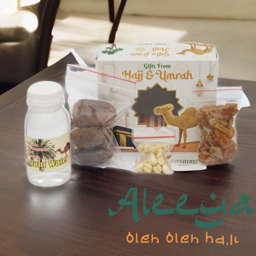

OLEH-OLEH HAJI DAN UMROH PAKET HEMAT TANPA AIR ZAM ZAM GRATIS BOTOL