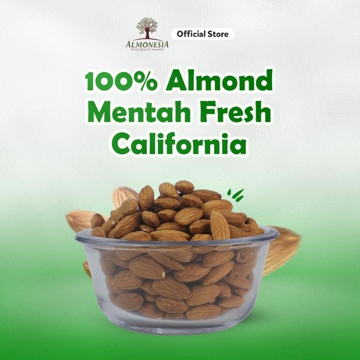 

Almond Utuh - Almonesia Natural Whole Almond 22.68 Kg (50 Lbs) Terlaris
