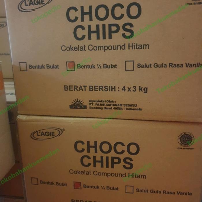 

Lagie choco chip 4 x 3kg Terlaris