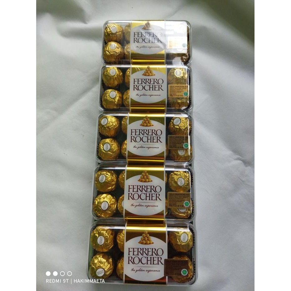 

Ferrero Rocher ferero coklat gift kado T16 X 5 Terlaris