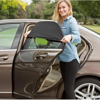 [Expert] 2 Pc Tirai Pelindung Panas Jaring Pintu Mobil Anti Nyamuk Car Sunshade