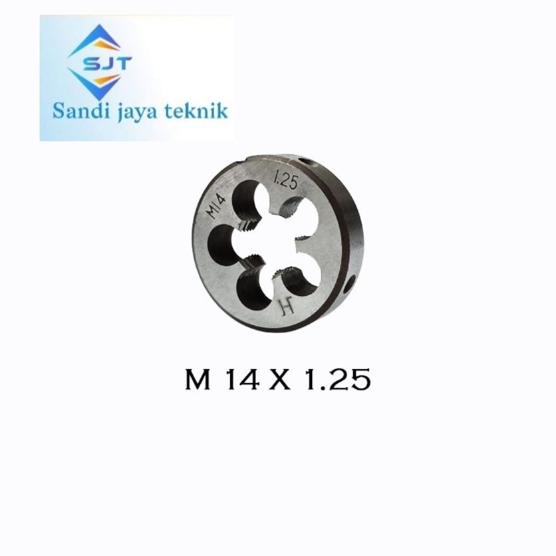 SENAI SENAY M14x1.25 SENAI DIES DRAT LUAR BAUT 19 M14 x 1.25 DRAT ALUS
