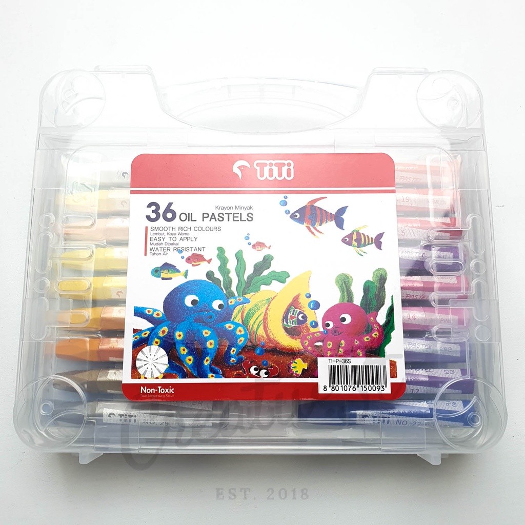 

[READY] Titi Crayon Oil Pastel 36 Warna Case Pastels