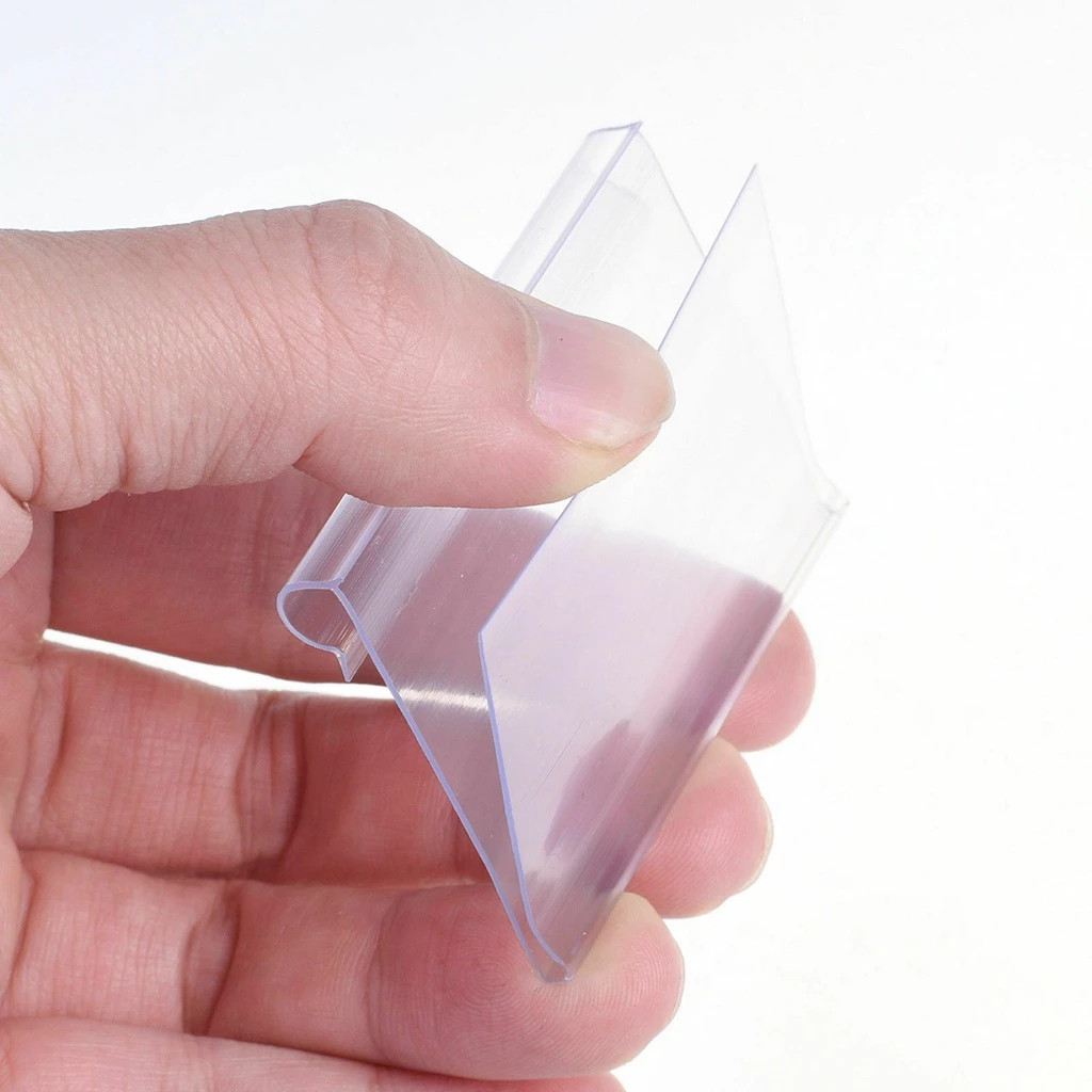 

JH8 30pcs Label Harga Mika Price Tag Holder 6042mm PVC Price Tag Card Price Tag Holder