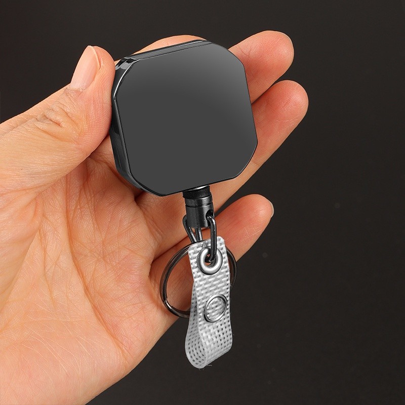 

JH8 Retractable Metal Retractable Keychain Metal Badge Holder Clip ID Card Clip
