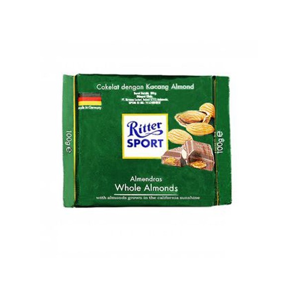 

RITTER SPORT ALMOND CHO 100 GR