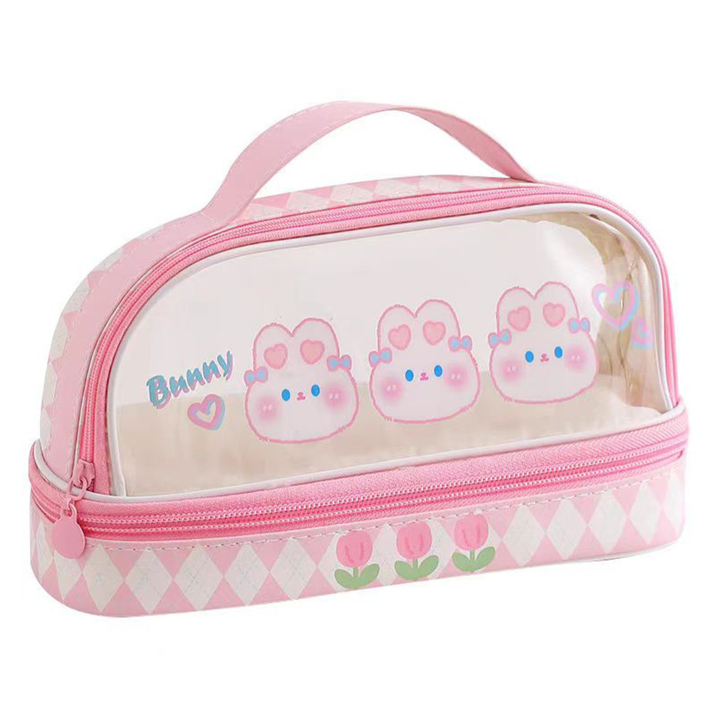 

JH8 Pena Tempat Pensil Besar Murid Kartun Tas Stationery Box Kotak Pensil Lucu Anak Esthetis Pencil