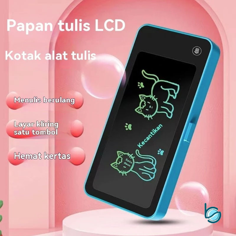 

JH8 Kotak Pensil 2 in 1 Lcd Pen Case Drawing/Anak Dengan Digital Pad Edukasi-BestStationary