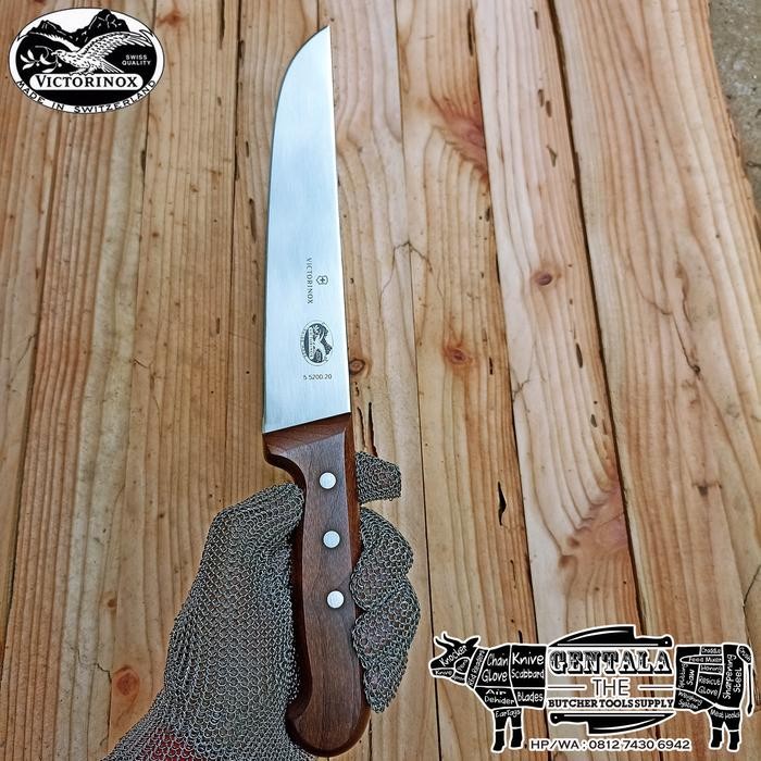 (Expert) Pisau Butcher/Sembelih Victorinox 20cm Rosewood Handle