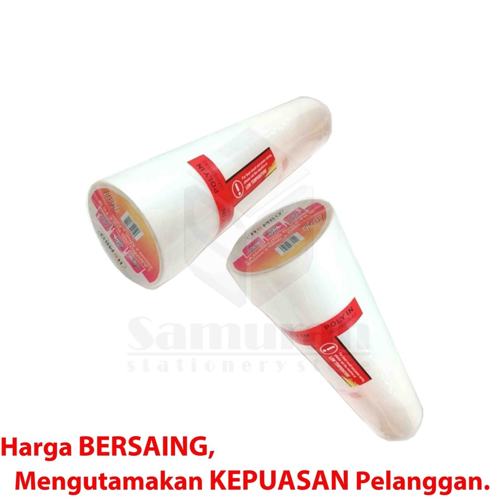 

JH8 Plastik Laminating Roll Hombo Glossy - Matte / Doff 32 Micron - isi 100 lembar 320 mm Panjang