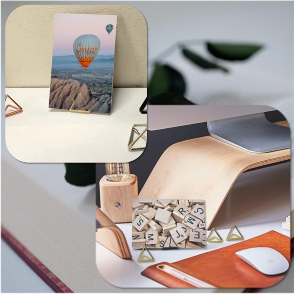 

JH8 10pcs Segitiga nomor Meja Table Number Holder Stand Name Card Holder Stick Card Holder